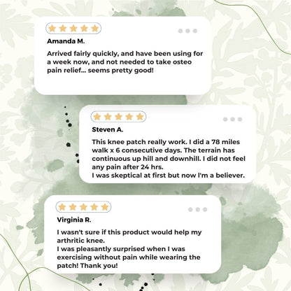 Natural Knee Pain Relief Patches