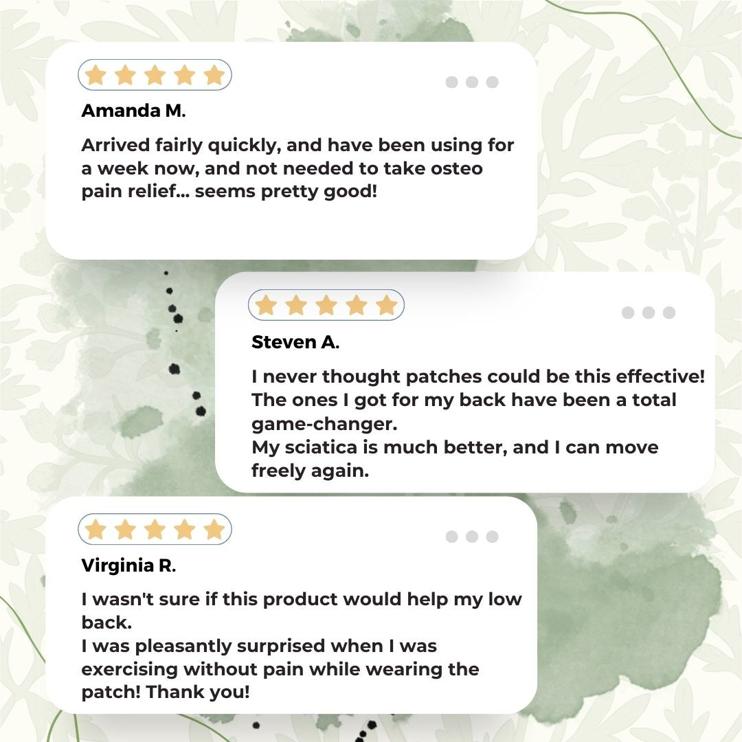 Natural Back Pain Relief Patches